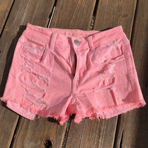 AE Pink Super Stretch Hi-Rise Shortie